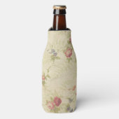  Rozen, oud patroon van noodlijdende stoffen Flesjeskoeler (Fles Voorkant)