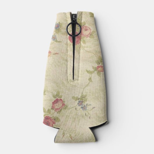 Rozen, oud patroon van noodlijdende stoffen Flesjeskoeler (Achterkant)