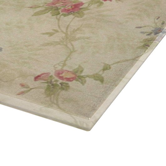 Rozen, oud patroon van noodlijdende stoffen Snijplank (Hoek)