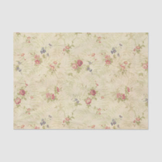 Rozen, oud patroon van noodlijdende stoffen Tissuepapier