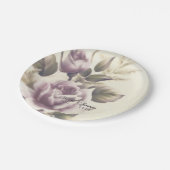  Rozen Oude Glamour Custom Elegant Party Papieren Bordje (Gekanteld)