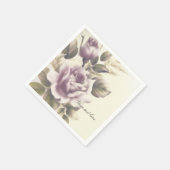  Rozen Oude Glamour Custom Elegant Party Servet (Hoek)