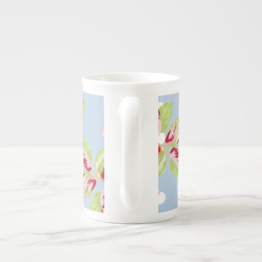 Rozen over de Mok blauw bot China (Achterkant)