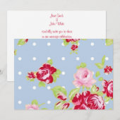 Rozen over de uitnodiging tot het indienen van bla (Voorkant / Achterkant)