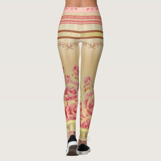 ROZEN OVER GOLD - LEGGINGS (Achterkant)