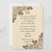 Rozen over het huwelijk kaart (Achterkant)