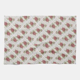 Rozen overal theedoek