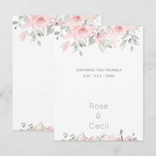 Rozen overspoelen 2 Weddenschappen Aanpassen Aankondiging (Voorkant / Achterkant)