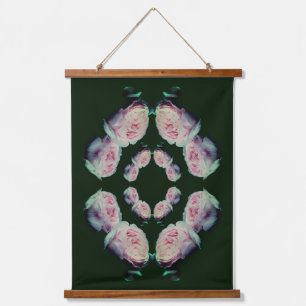 Rozen Paar Bloemen Abstract Hangend Wandkleed