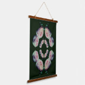 Rozen Paar Bloemen Abstract Hangend Wandkleed (Gebogen)