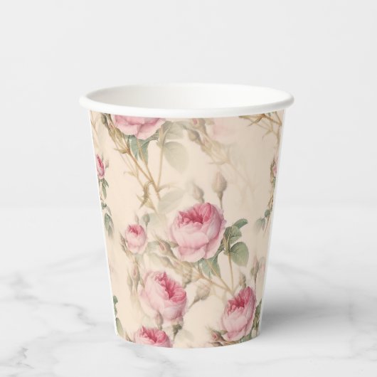 Rozen Papieren Bekers (Voorkant)