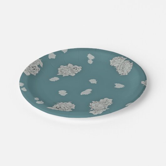 Rozen Papieren Bordje (Gekanteld)