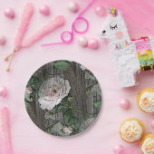 Rozen Papieren Bordje (Feest)