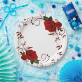 Rozen Papieren Bordje (Feest)