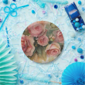  Rozen Papieren Bordje (Feest)