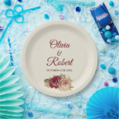  Rozen Papieren Bordje (Feest)