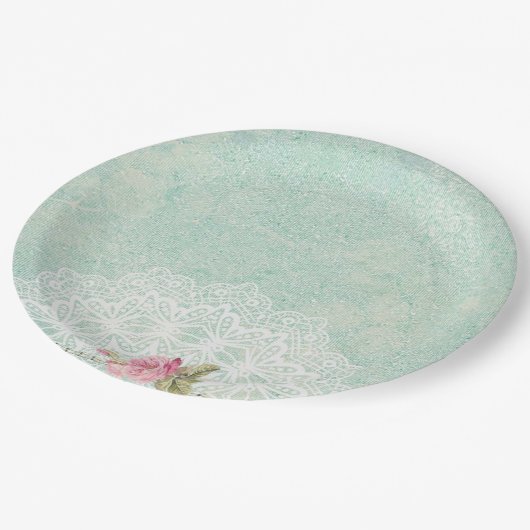 Rozen Papieren Bordje (Gekanteld)