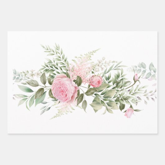 Rozen Papieren vellen verpakken (Voorkant 3)