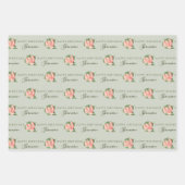 Rozen papierpakbladen voor het aanvullen van strat inpakpapier vel (Voorkant 3)