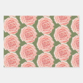 Rozen papierpakbladen voor het aanvullen van strat inpakpapier vel (Voorkant 2)