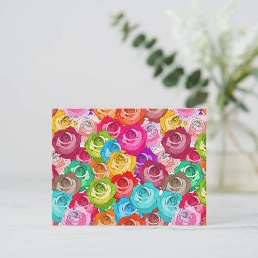 Rozen Parade Briefkaart (Staand voorkant)