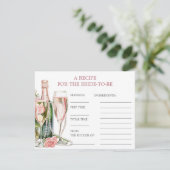 Rozen Parels & Prosecco Vrijgezellenfeest Recept K Informatiekaartje (Staand voorkant)