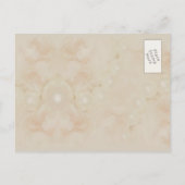 Rozen Parels Roze Save the date Uitnodigingen (Achterkant)