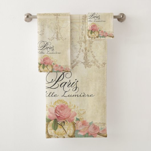 Rozen Paris Parisian Chandelier  Elegant Bad Handdoek (Insitu)