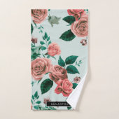 Rozen patroon bad handdoek (Handdoek)