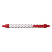 Rozen patroon blauwe inkt pen (Achterkant)