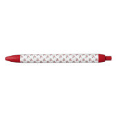 Rozen patroon blauwe inkt pen (Voorkant)