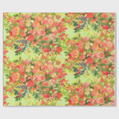 Rozen patroon cadeaupapier (Vlak)