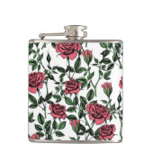 Rozen patroon heupfles (Voorkant)