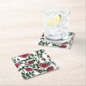 Rozen patroon kartonnen onderzetters (Insitu)