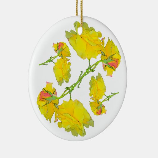 Rozen Patroon. Keramisch Ornament (Rechts)