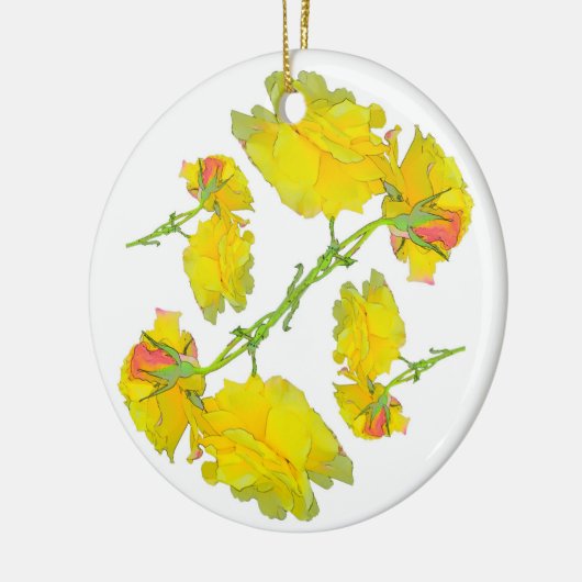 Rozen Patroon. Keramisch Ornament (Links)