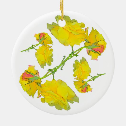 Rozen Patroon. Keramisch Ornament (Achterkant)