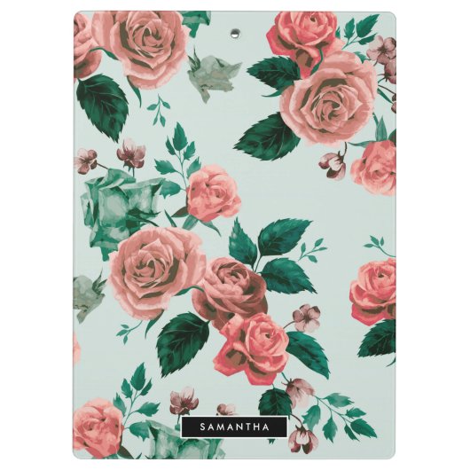 Rozen patroon klembord (Achterkant)