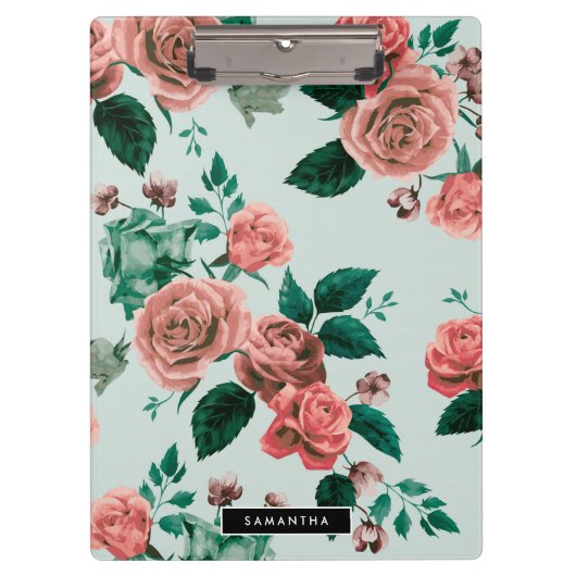 Rozen patroon klembord (Voorkant)