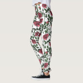 Rozen patroon leggings (Links)