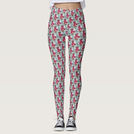 Rozen patroon leggings ontwerp (Voorkant)