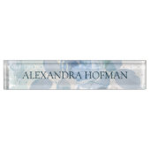 Rozen patroon luxe naambordje (Voorkant)