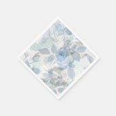 Rozen patroon luxe servet (Hoek)