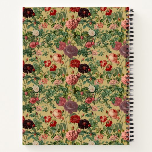 Rozen Patroon Notitieboek (Achterkant)