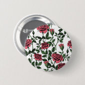 Rozen patroon ronde button 5,7 cm (Voorkant /achterkant)