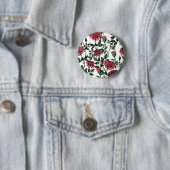 Rozen patroon ronde button 5,7 cm (In situ)