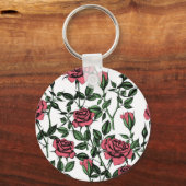 Rozen patroon sleutelhanger (Voorkant)