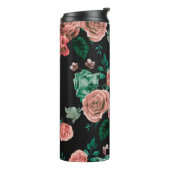 Rozen patroon thermosbeker (Gedraaid links)