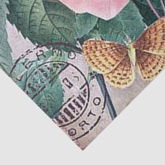  rozen patroon tissuepapier (Detail)