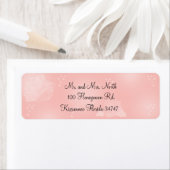 Rozen Peach Retouradreslabel Etiket (Insitu)